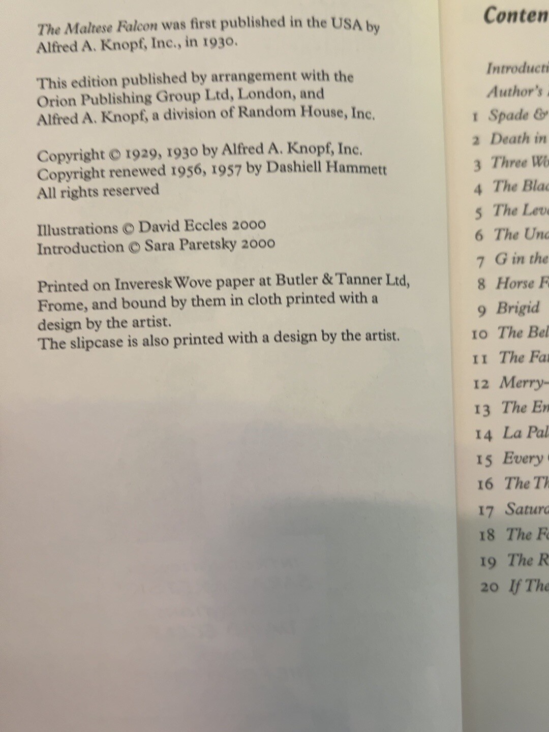 The Maltese Falcon, catalogue photograph 6