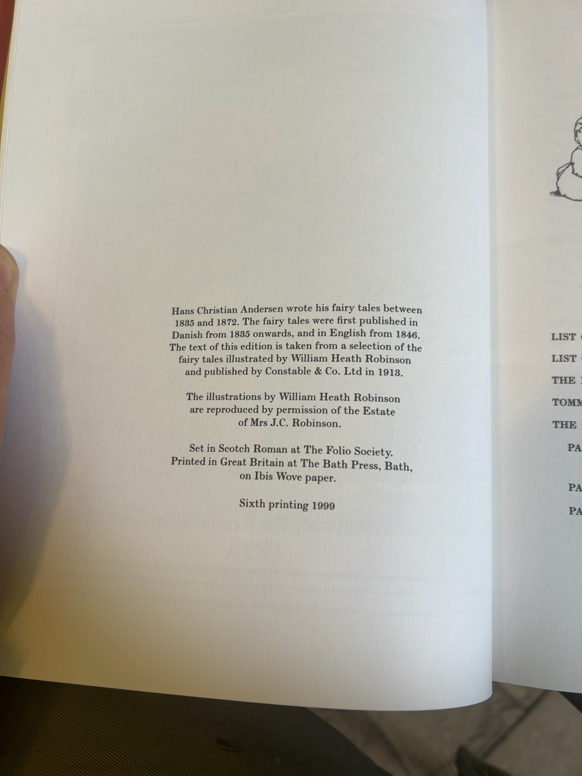 Hans Andersen’s Fairy Tales, catalogue photograph 3