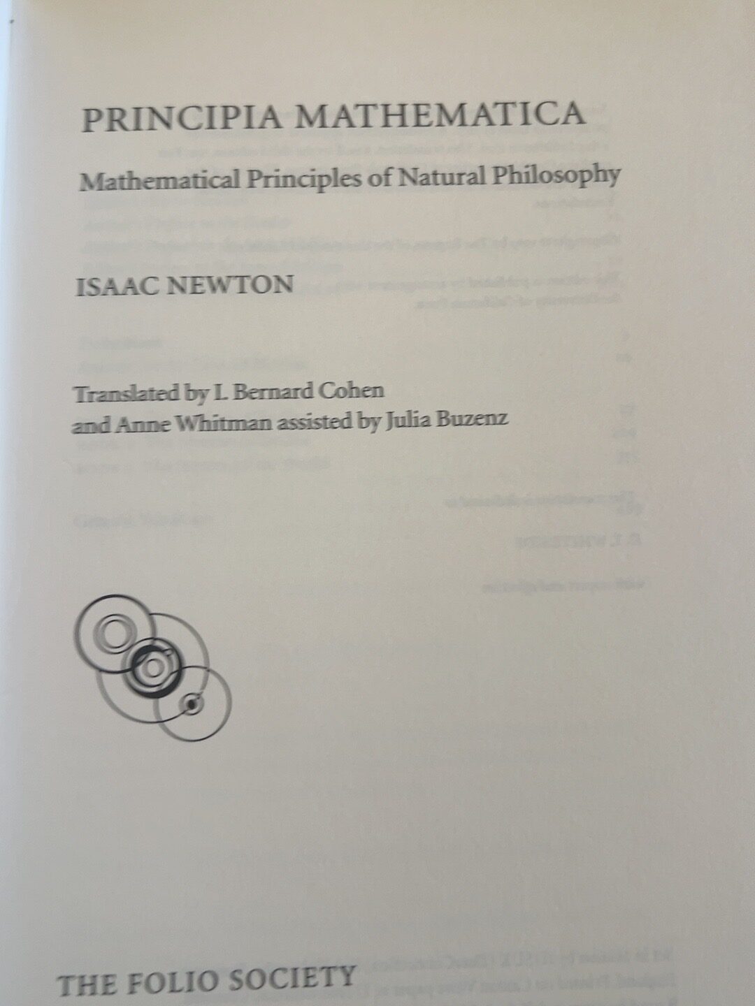 Principia Mathematica: Mathematical Principles of Natural Philosophy, with A Guide to Newton’s Principia Mathematica, catalogue photograph 4