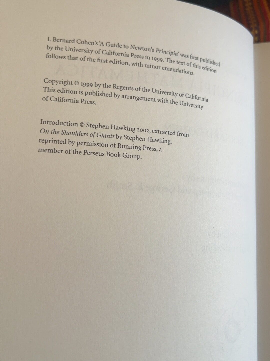 Principia Mathematica: Mathematical Principles of Natural Philosophy, with A Guide to Newton’s Principia Mathematica, catalogue photograph 6