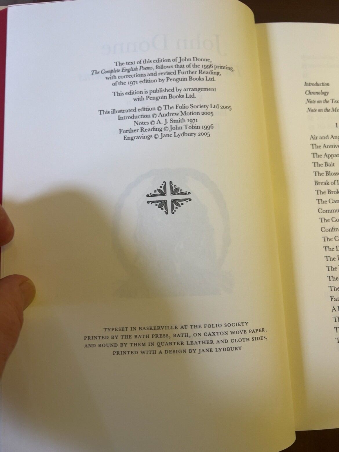 The Complete English Poems, catalogue photograph 3
