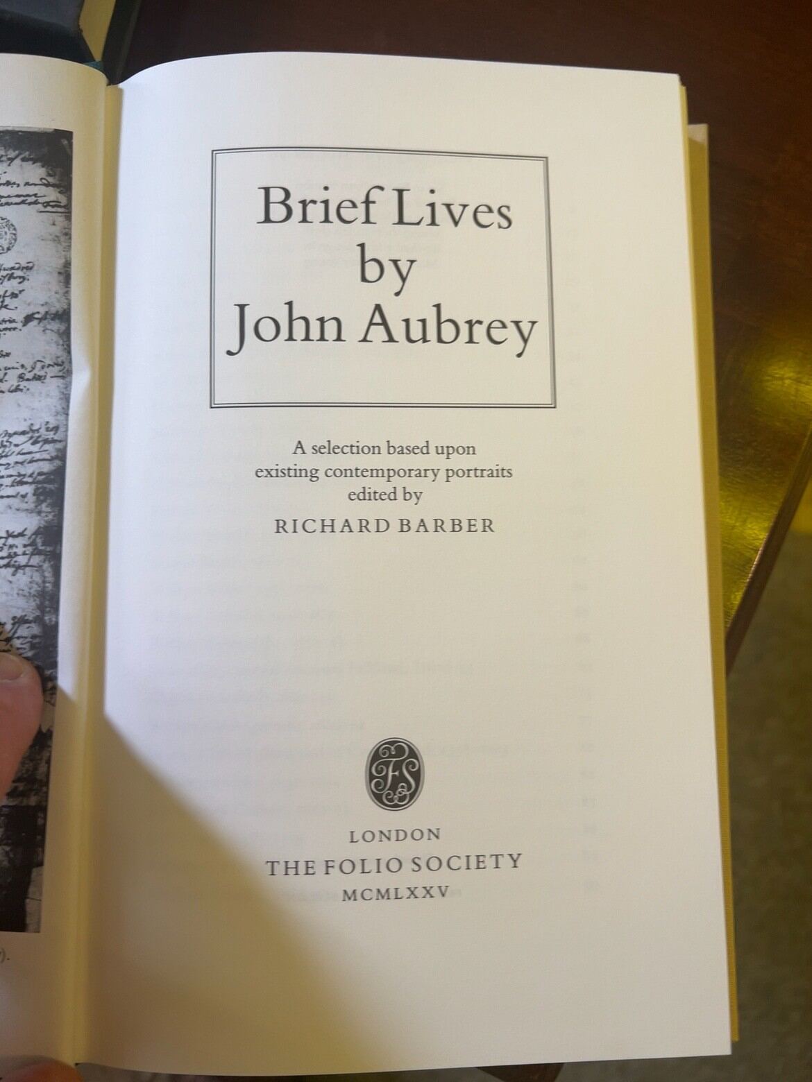 Brief Lives, catalogue photograph 2