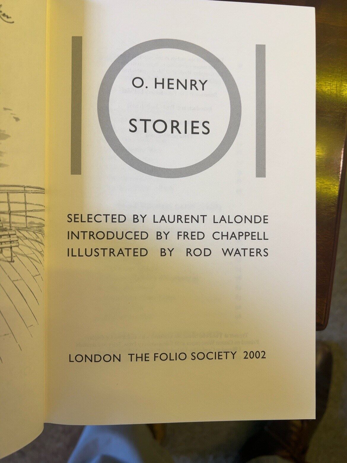 O. Henry: 101 Stories, catalogue photograph 4