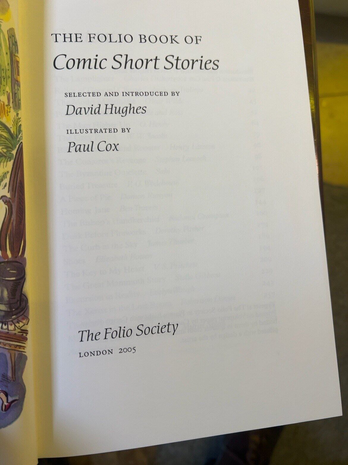 The Folio Book of Comic Short Stories, catalogue photograph 2