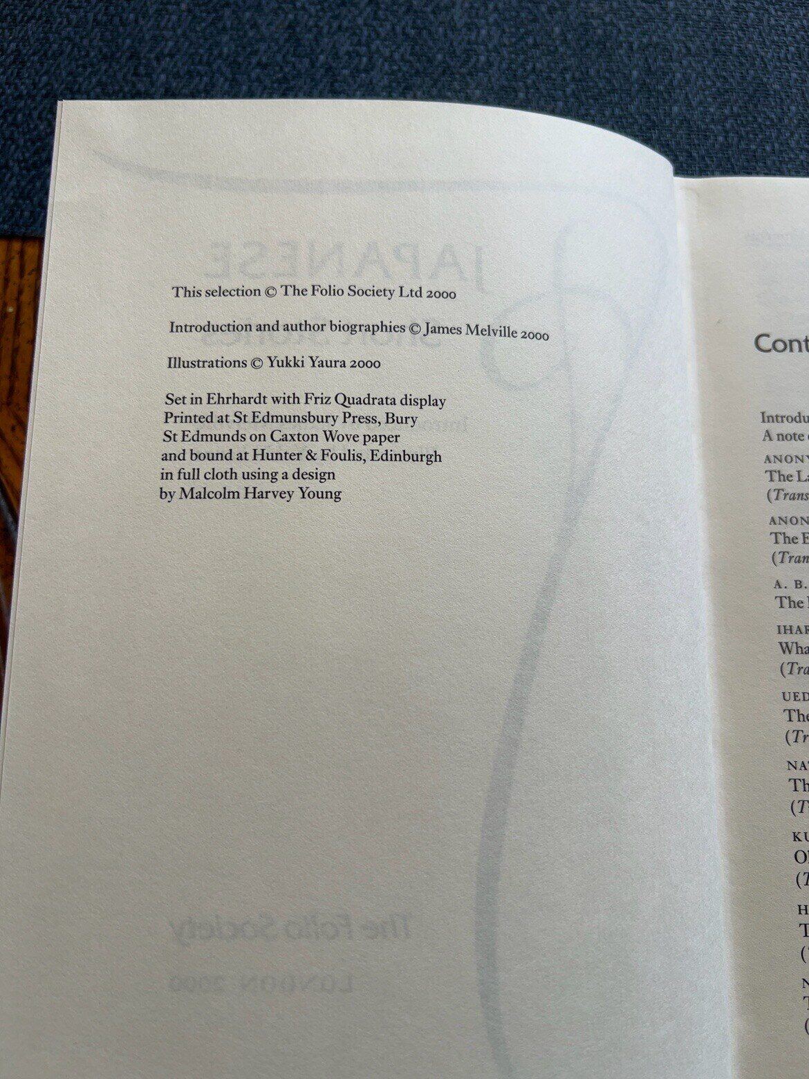 Japanese Short Stories, catalogue photograph 3