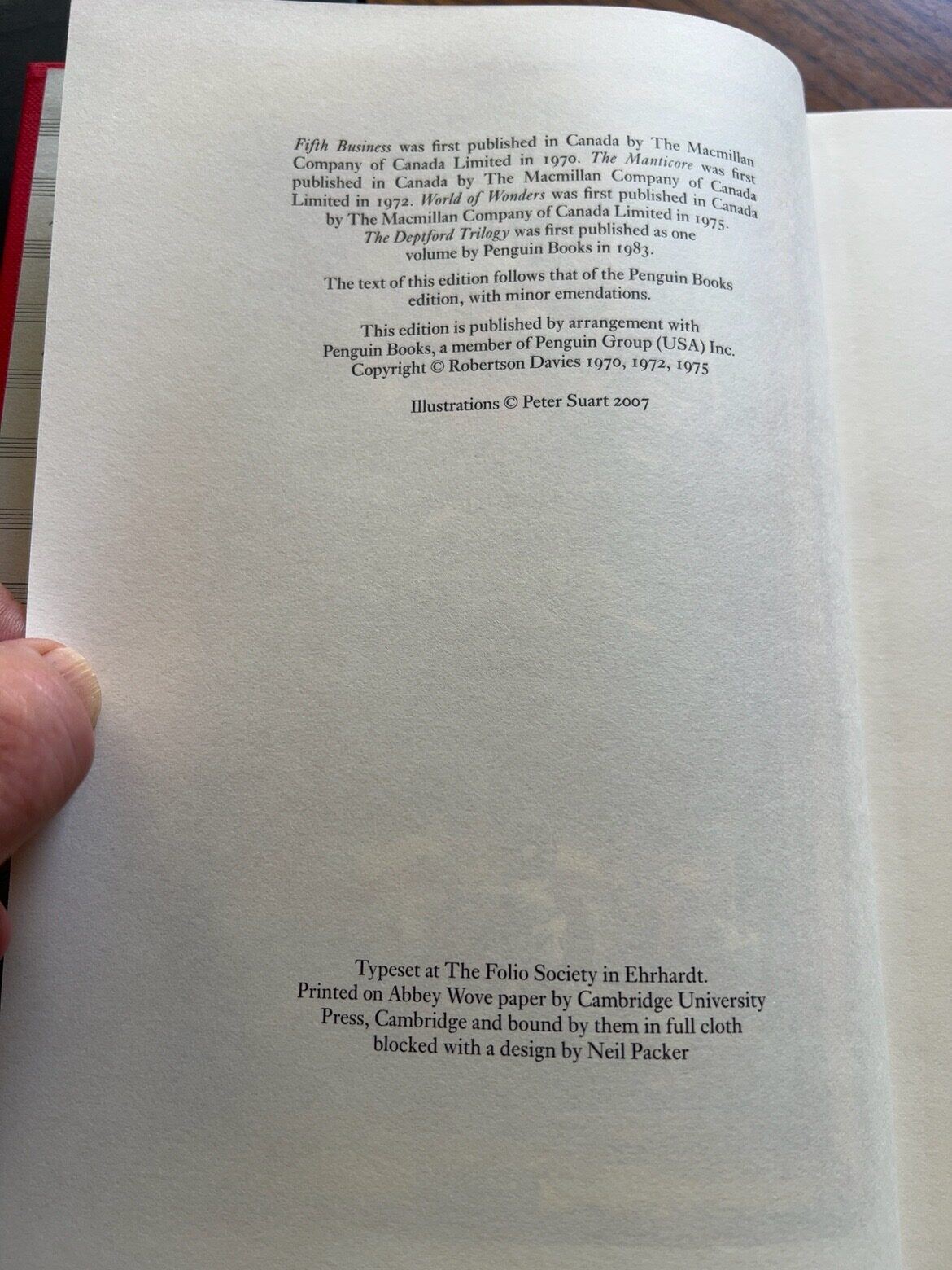 The Deptford Trilogy, catalogue photograph 4