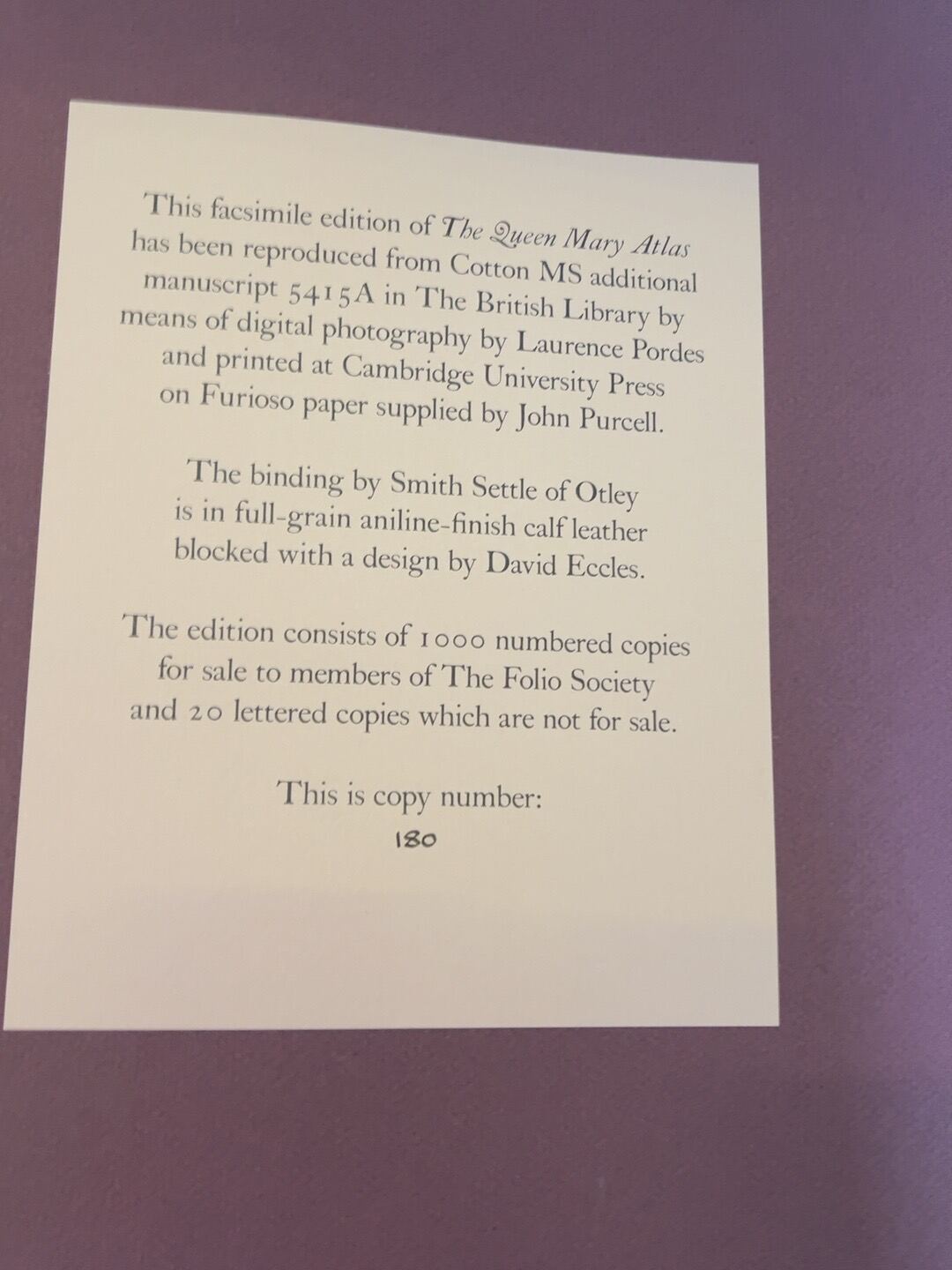 The Queen Mary Atlas, catalogue photograph 4