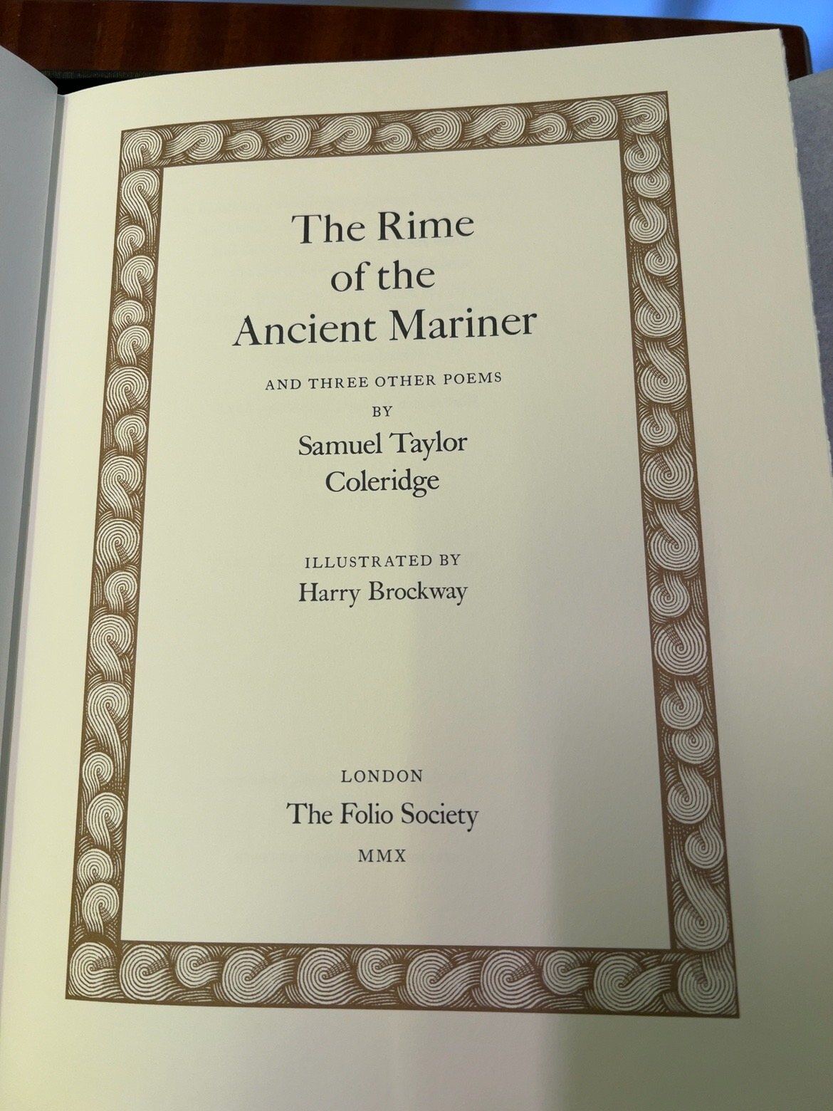 The Rime of the Ancient Mariner and Three Other Poems, FOL-0016