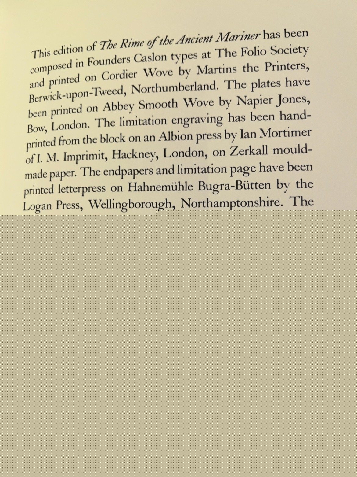 The Rime of the Ancient Mariner and Three Other Poems, catalogue photograph 3