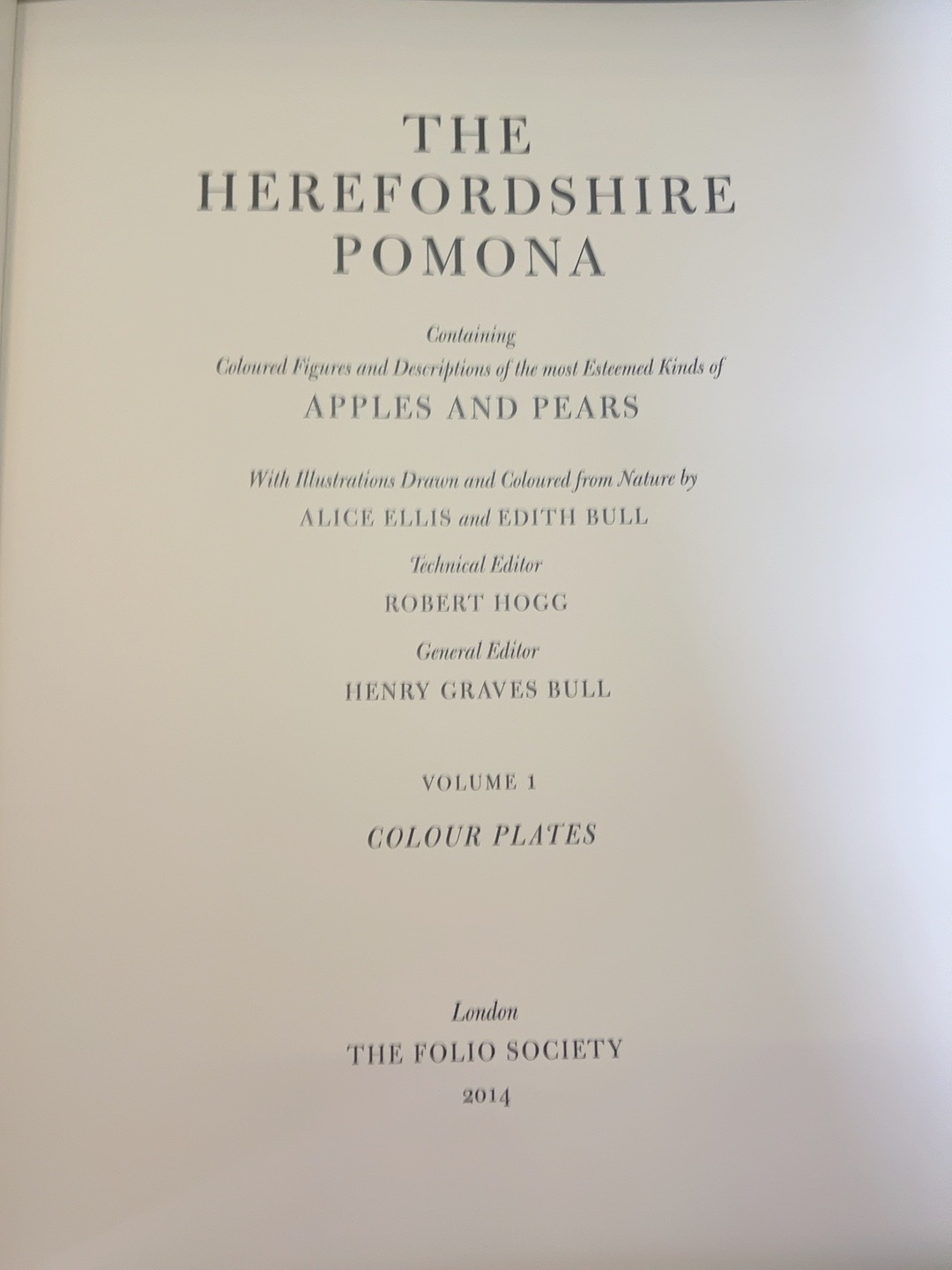 The Herefordshire Pomona, catalogue photograph 4