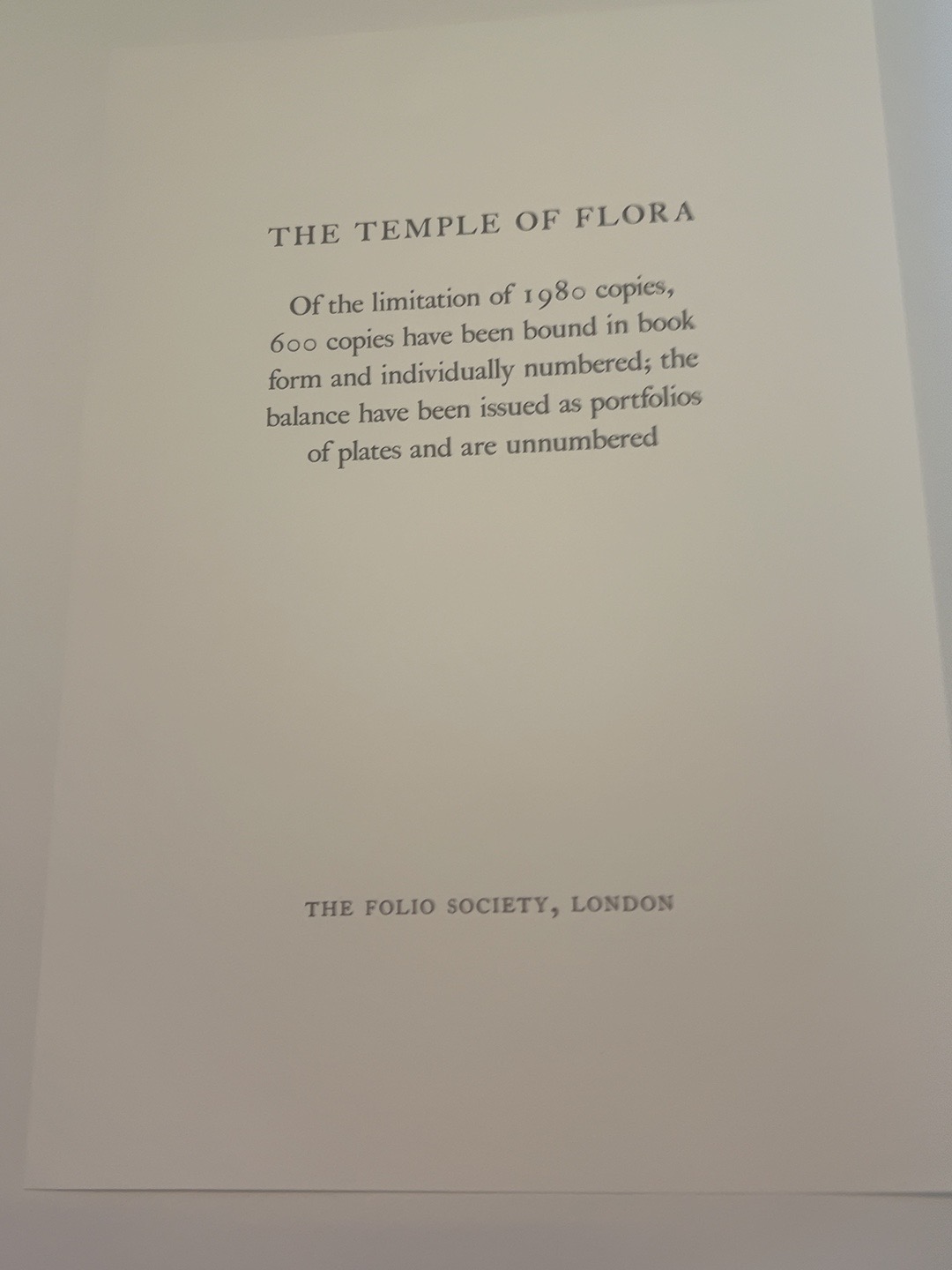 The Temple of Flora, catalogue photograph 4