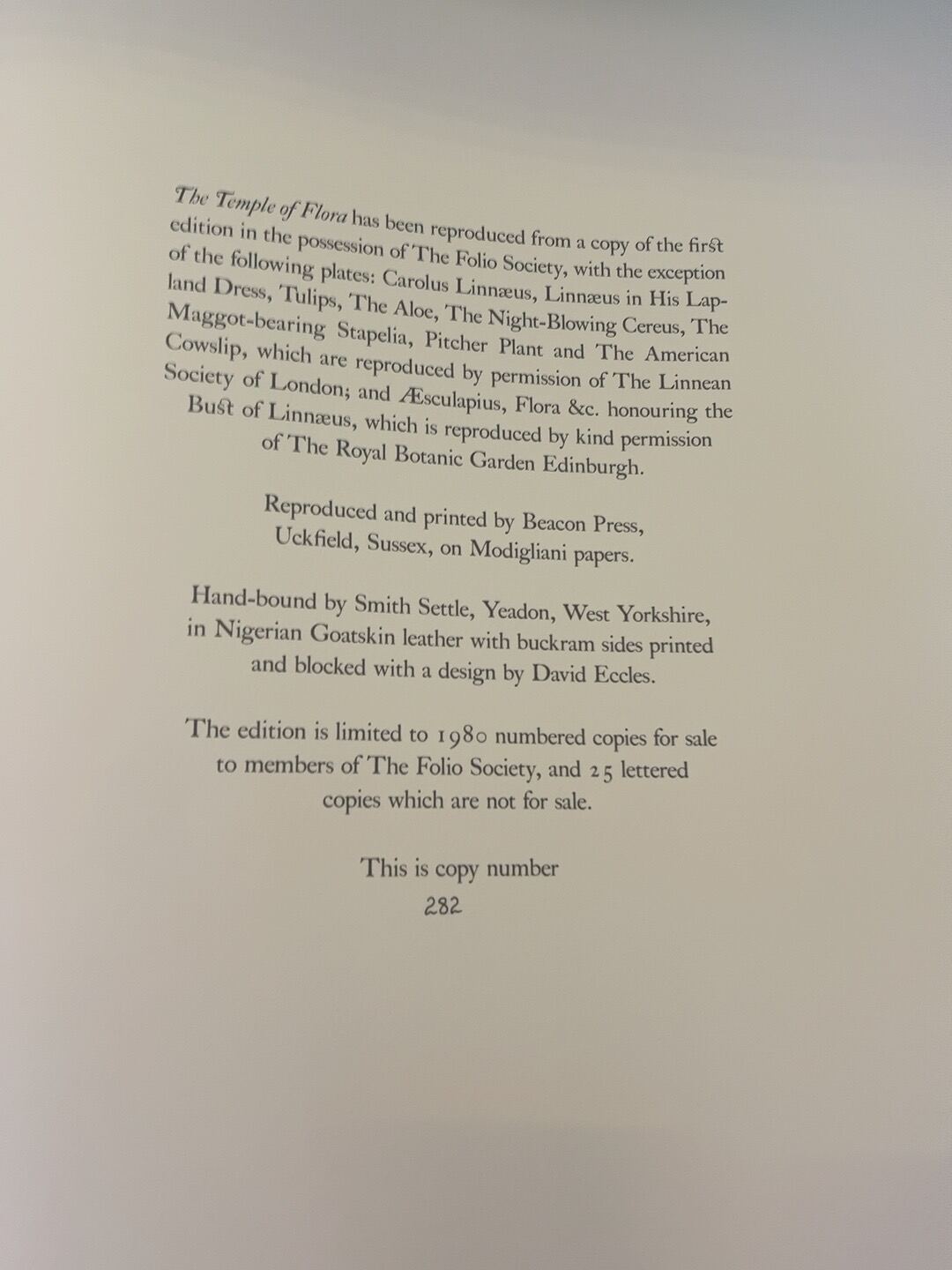 The Temple of Flora, catalogue photograph 6